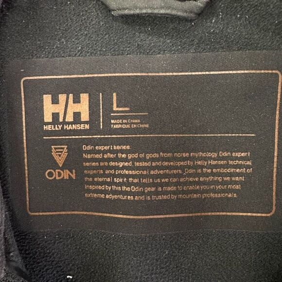 Helly Hansen Jacket ODIN RAPIDE Mens Large Black Softshell Jacket Copper Outdoor - Picture 5 of 10